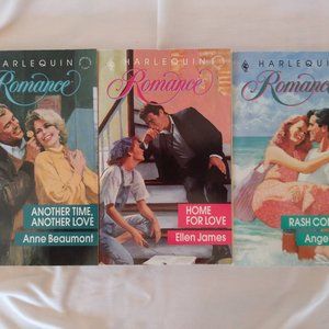 3 - Harlequin Romance Novels, PB 1989, 1990